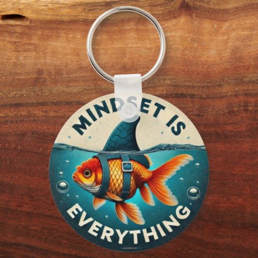 Mindset Is Everything Juxtaposition Schlüsselanhänger (Rückseite)