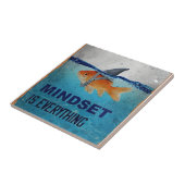 Mindset Is Everything Motivational Goldfish Fliese (Seite)