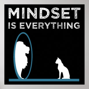 Mindset Is Everything Motivational Quote Poster