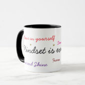 Mindset is everything tasse (Vorderseite Links)