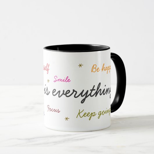 Mindset is everything tasse (VorderseiteRechts)