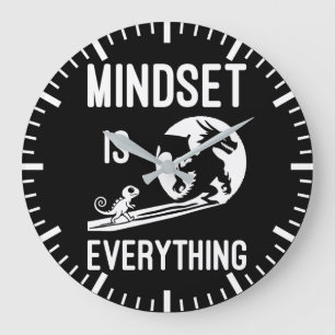 Mindset ist alles, Drache - Erfolgssträhne Große Wanduhr