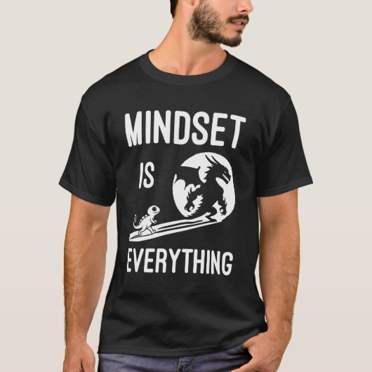 Mindset ist alles, Drache - Erfolgssträhne T-Shirt (Vorderseite)
