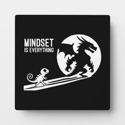 Mindset ist alles, Dragon - Erfolgsmotivation Fotoplatte (Vorderseite)