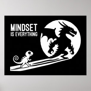 Mindset ist alles, Dragon - Erfolgsmotivation Poster