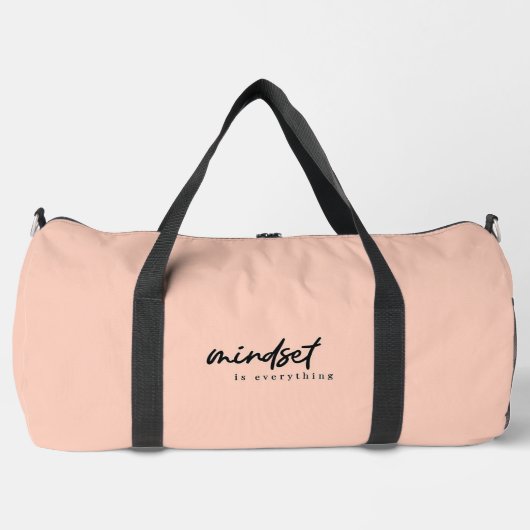 Mindset ist alles duffle bag (Vorderseite)