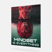 Mindset ist alles - Erschließen Sie Ihr volles Pot Acrylschild (Winkel)