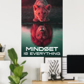 Mindset ist alles - Erschließen Sie Ihr volles Pot Poster (Heimbüro)