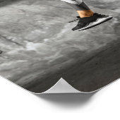 Mindset ist alles - Fitness Girl Running Poster (Ecke)