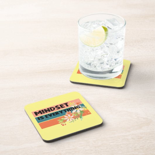 Mindset ist alles getränkeuntersetzer (Rechte Seite)