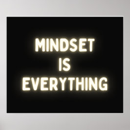 Mindset ist alles - Inspiration Poster