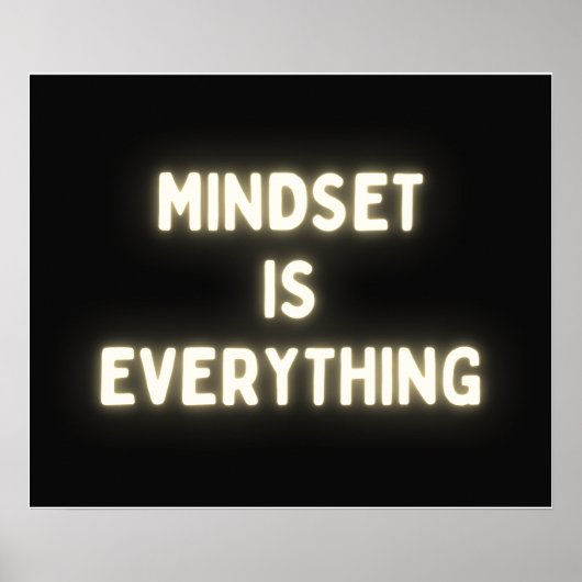 Mindset ist alles - Inspiration Poster (Vorne)