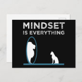 Mindset ist alles Motivierend Zitat Postkarte (Vorne/Hinten)
