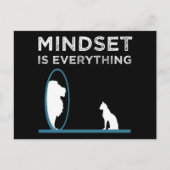 Mindset ist alles Motivierend Zitat Postkarte (Vorderseite)