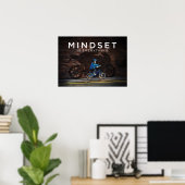 Mindset ist alles - Motorradkid - Erfolg P Poster (Heimbüro)