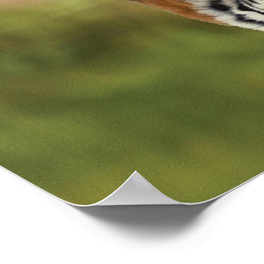 Mindset ist alles - Tiger Hustel Motivierend Poster (Ecke)