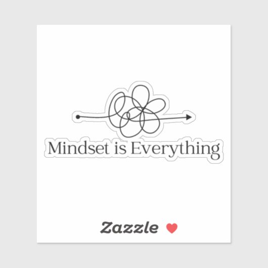 Mindset ist alles Vinyl Sticker (Blatt)