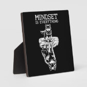 Mindset ist alles, Wolf - Fitness, Hustel, Erfolg Fotoplatte (Vorderseite)