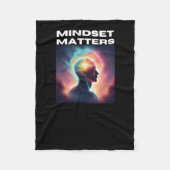 Mindset S Aufkleber Fleecedecke (Vorderseite)