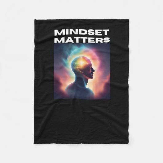 Mindset S Aufkleber Fleecedecke (Vorderseite)