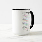 Mindset Word Search Puzzle Design Tasse (VorderseiteRechts)