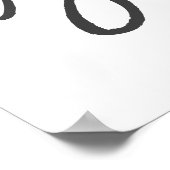 Mindset-Zitat Minimalistisch modern Schwarz/Weiß Poster (Ecke)