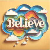 MindSphere: Glauben Sie an einen Farbaufkleber mit Aufkleber (Vorderseite)