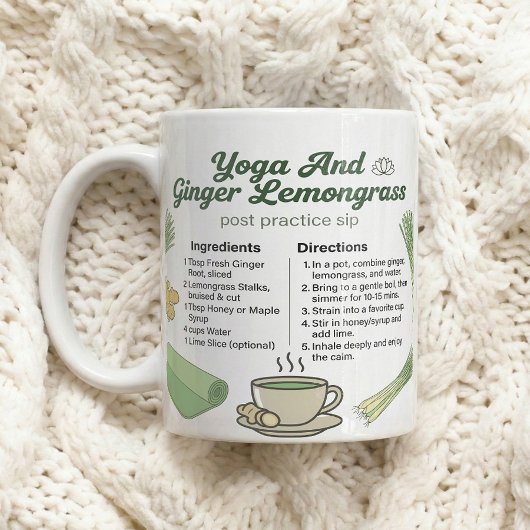 Mindvolles Ingwer-Zitronengras-Tee-Ritual Kaffeetasse