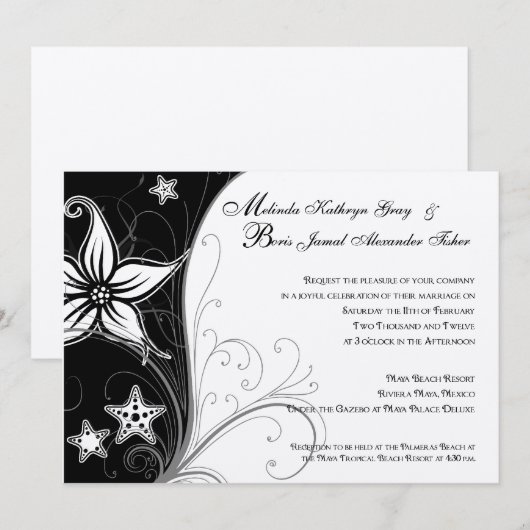 Mindy Boris letzte Änderungen Einladung (Vorne/Hinten)