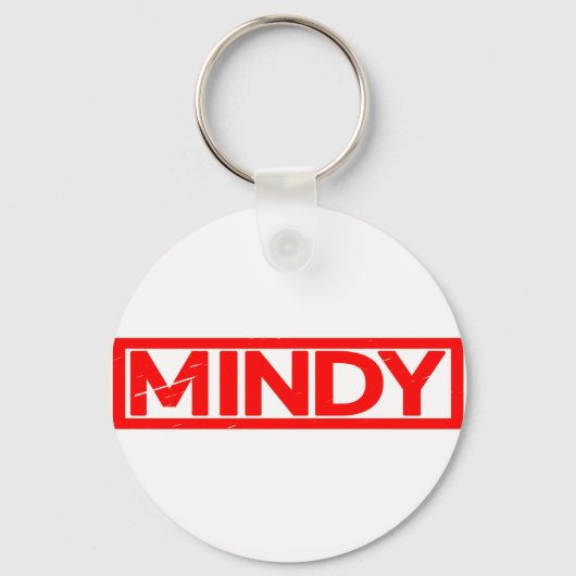 Mindy Briefmarke Schlüsselanhänger (Vorderseite)