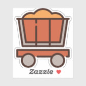 Mine Cart Aufkleber (Blatt)