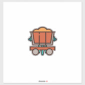 Mine Cart Aufkleber (Blatt)