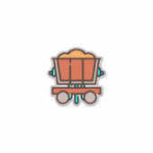 Mine Cart Aufkleber (Vorderseite)