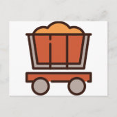 Mine Cart Postkarte (Vorderseite)