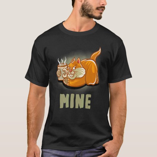 Mine Coffee Mug Barista Cappuccino Cats Kitten Ca T-Shirt (Vorderseite)