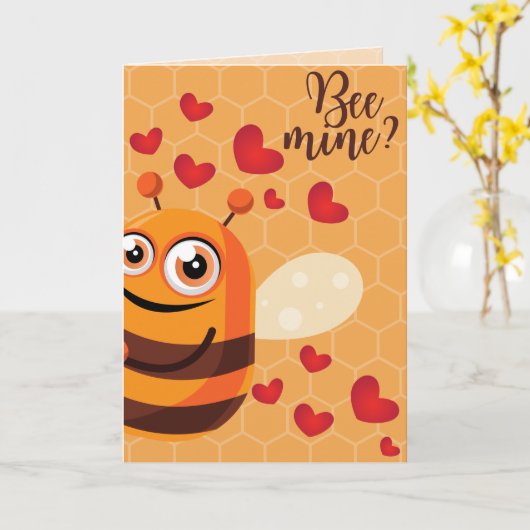 Mine? Funny Valentine Card Karte (Gelbe Blume)