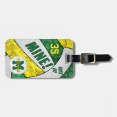Mine! Mädchenvolleyball-grüne Goldmannschaft Farbe Gepäckanhänger (Vorderseite horizontal)