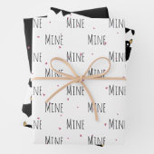 "Mine Mine Mine" Crazy Niedlich Bat Liebe Geschenkpapier Set (Beispiel)