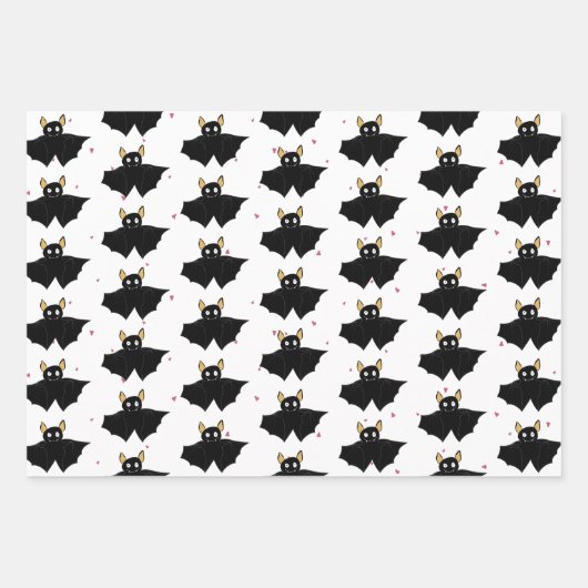 "Mine Mine Mine" Crazy Niedlich Bat Liebe Geschenkpapier Set (Vorderseite 2)