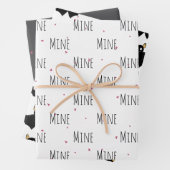 "Mine Mine Mine" Crazy Niedlich Bat Liebe Geschenkpapier Set (Beispiel)