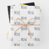 "Mine Mine Mine" Crazy Niedlich Chick Liebe Geschenkpapier Set (Beispiel)