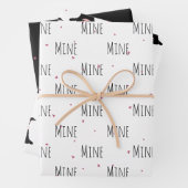 "Mine Mine Mine" Crazy Niedlich Cow Liebe Geschenkpapier Set (Beispiel)