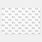 "Mine Mine Mine" Crazy Niedlich Llama Liebe Geschenkpapier Set (Vorderseite)