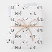 "Mine Mine Mine" Crazy Niedlich Llama Liebe Geschenkpapier Set (Beispiel)