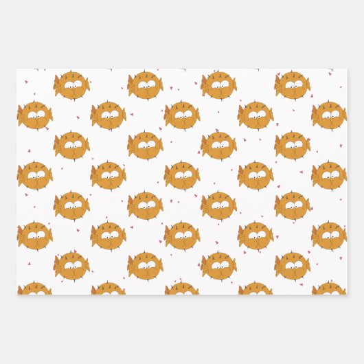 "Mine Mine Mine" Crazy Niedlich Puffer Liebe Geschenkpapier Set (Vorderseite 2)