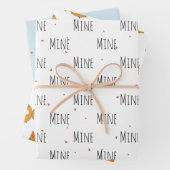"Mine Mine Mine" Crazy Niedlich Puffer Liebe Geschenkpapier Set (Beispiel)