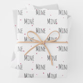 "Mine Mine Mine" Crazy Niedliche Sheep Liebe Geschenkpapier Set (Beispiel)