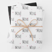 "Mine Mine Mine" Crazy Niedliche Sheep Liebe Geschenkpapier Set (Beispiel)