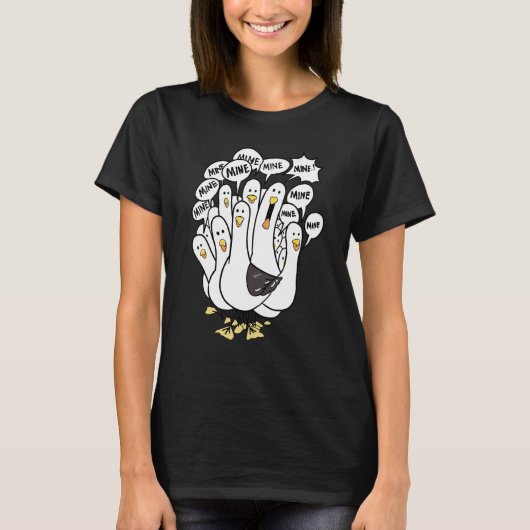 Mine Mine Seagull Bird Beach Chicken T-Shirt (Vorderseite)