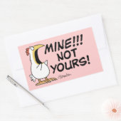 Mine Not your Boynton Chicken Rechteckiger Aufkleber (Umschlag)